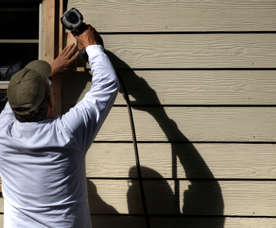 Vinyl siding installation